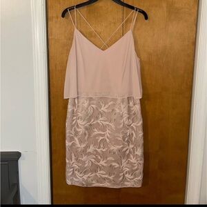 Pink Sleeveless Spaghetti Strap Mini Dress